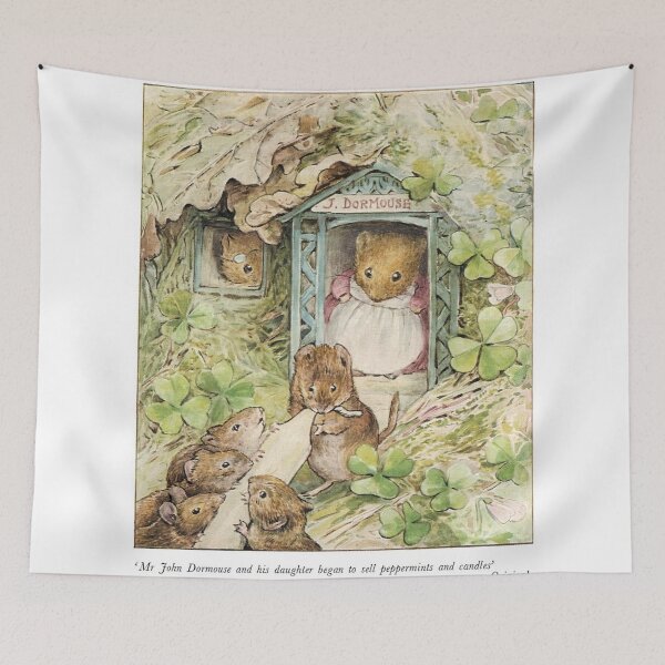 Item preview, Beatrix Potter J Dormouse Book Page Illustration  designed and sold by Pinkmagenta.