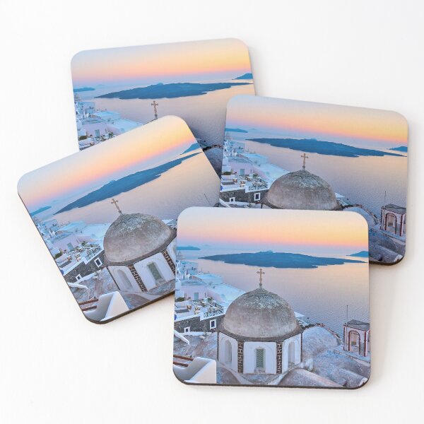 Item preview, Santorini island and the sea at sunset - Greek landscape designed and sold by vuelo.