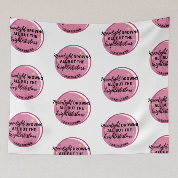 Item preview, "Moonlight Drowns All But The Brightest Stars"- J.R.R Tolkien (Clear) designed and sold by Sayantani Roy.