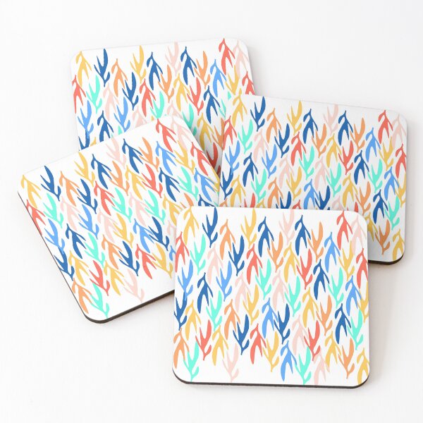 Item preview, Abstract Seaweeds -happy Pattern in colorful neon designed and sold by Orpaz Harush.