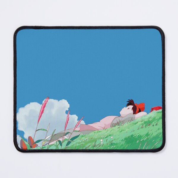 Item preview, retro anime girl lying down in field designed and sold by Mia C.