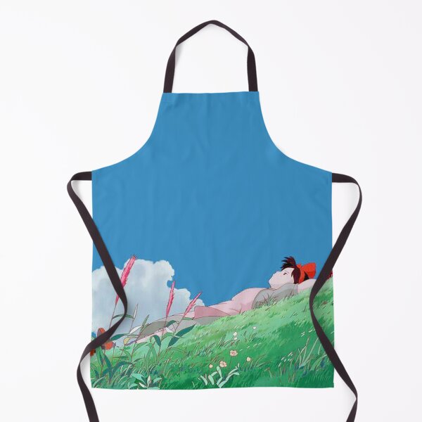 Item preview, retro anime girl lying down in field designed and sold by Mia C.