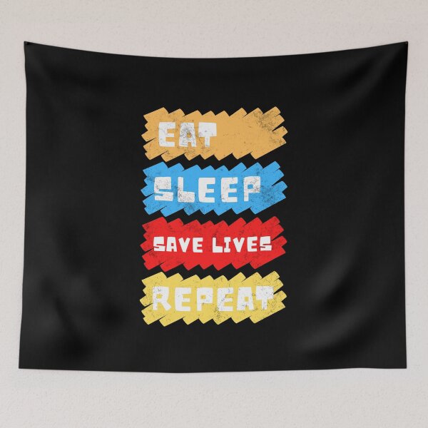 Item preview, Eat sleep save lives repeat, keep calm and save lives, nurse,  designed and sold by oufa.