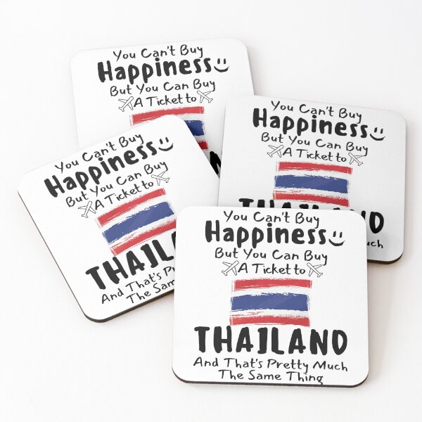 Item preview, You Can't Buy A Happiness But You Can Buy A Ticket To Thailand T-Shirt, Travel, Dream Destination, Flag Shirt  designed and sold by world-of-things.