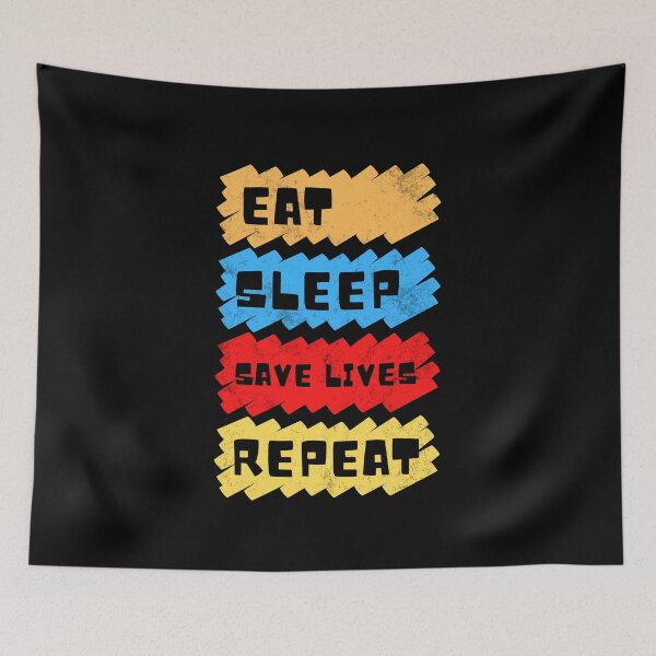 Item preview, Eat sleep save lives repeat, keep calm and save lives, nurse,  designed and sold by oufa.