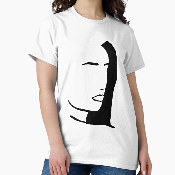 Minimalist artwork, face. Classic T-Shirt