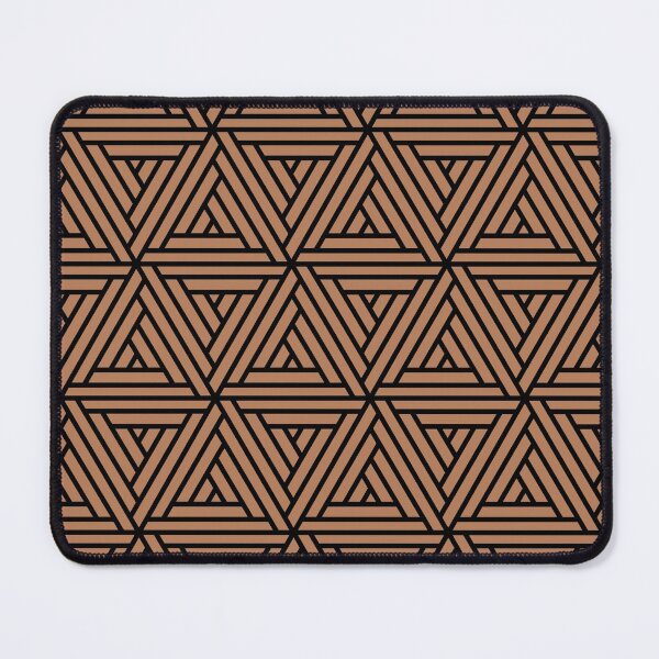 Item preview, Black and Clay Brown Shape Mosaic Pattern 2 Pairs Diamond Vogel 2022 Popular Colour Semolina 1011 designed and sold by ColorOfTheYears.