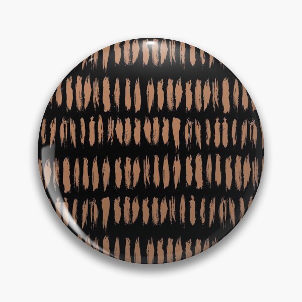 Item preview, Black and Clay Brown Stripe Dash Lines Pattern Pairs Diamond Vogel 2022 Popular Colour Semolina 1011 designed and sold by ColorOfTheYears.