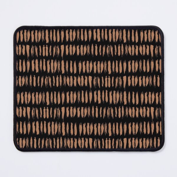 Item preview, Black and Clay Brown Stripe Dash Lines Pattern Pairs Diamond Vogel 2022 Popular Colour Semolina 1011 designed and sold by ColorOfTheYears.