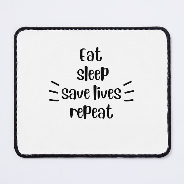 Item preview, Eat sleep save lives repeat, keep calm and save lives, nurse, designed and sold by oufa.