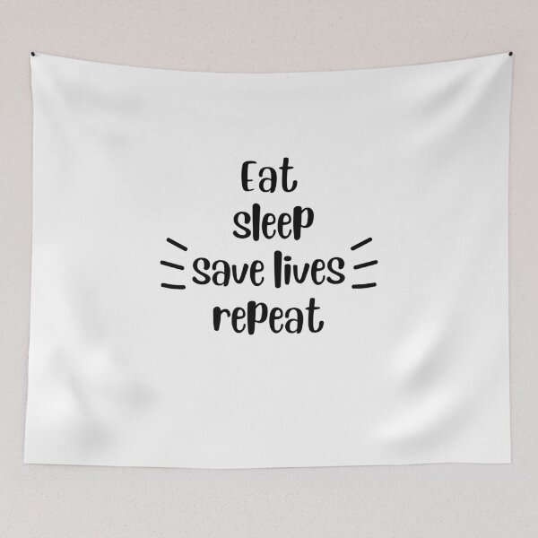 Item preview, Eat sleep save lives repeat, keep calm and save lives, nurse,  designed and sold by oufa.
