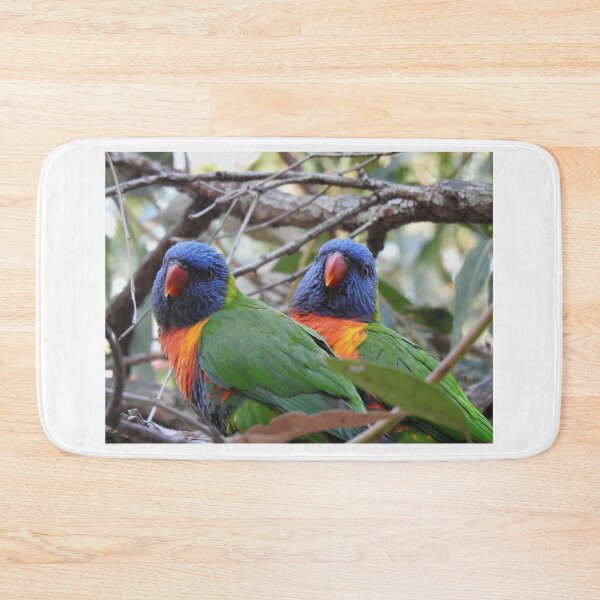 Item preview, Two Rainbow Lorikeets designed and sold by BushBirdPhotos.