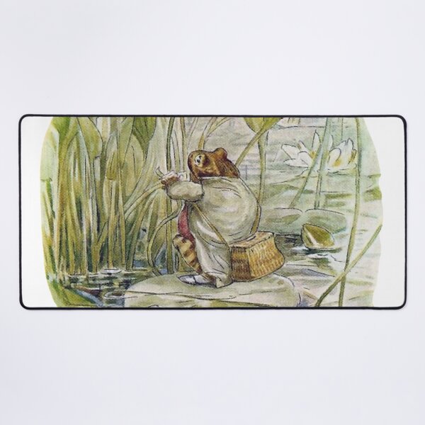 Item preview, Beatrix Potter Vintage Mr. Jeremy Fisher Frog on Lilly Pad Illustration designed and sold by Pinkmagenta.