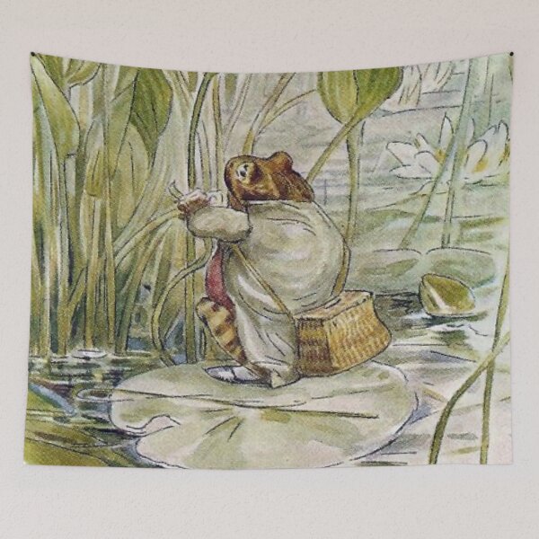 Item preview, Beatrix Potter Vintage Mr. Jeremy Fisher Frog on Lilly Pad  Illustration  designed and sold by Pinkmagenta.