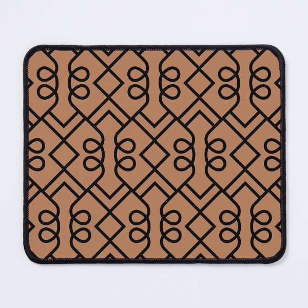 Item preview, Black and Clay Brown Diamond Loop Pattern Pairs Diamond Vogel 2022 Popular Colour Semolina 1011 designed and sold by ColorOfTheYears.