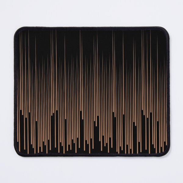 Item preview, Black and Clay Brown Frequency Stripe Pattern Pairs Diamond Vogel 2022 Popular Colour Semolina 1011 designed and sold by ColorOfTheYears.