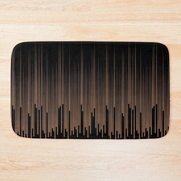 Item preview, Black and Clay Brown Frequency Stripe Pattern Pairs Diamond Vogel 2022 Popular Colour Semolina 1011 designed and sold by ColorOfTheYears.