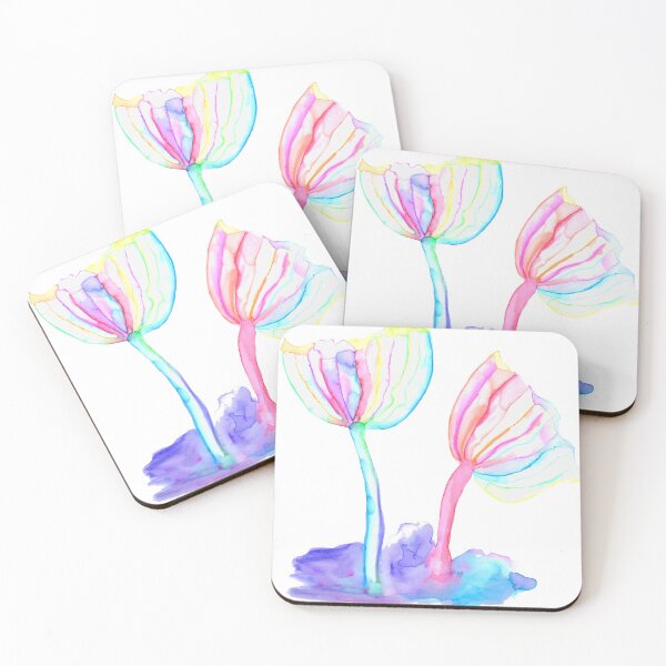 Item preview, Watercolor Mushrooms (Rainbow Coprinoids) designed and sold by RoxyTocin.