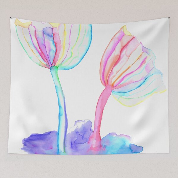 Item preview, Watercolor Mushrooms (Rainbow Coprinoids) designed and sold by RoxyTocin.