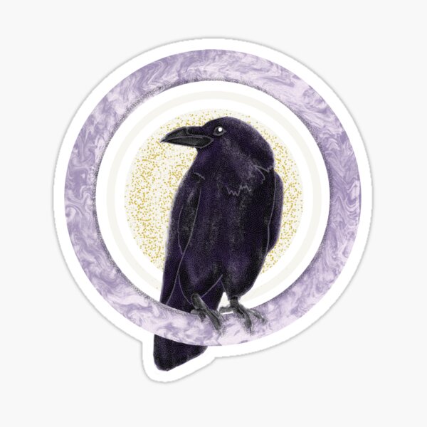Item preview, Raven Perched on Marble designed and sold by Kaydee Mick.