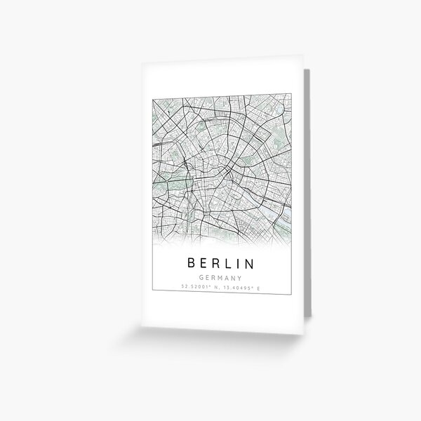Artikel-Vorschau von Berlin Karte im skandinavischen Stil, designt und verkauft von DesireeVDA.