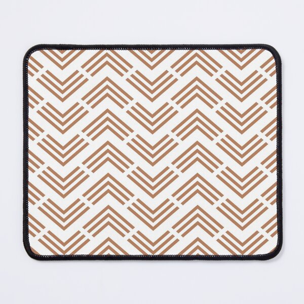 Item preview, Clay Brown and White Chevron Arrow Pattern Pairs Diamond Vogel 2022 Popular Colour Semolina 1011 designed and sold by ColorOfTheYears.