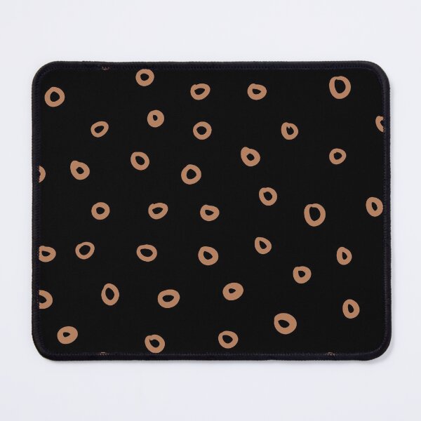 Item preview, Black and Clay Brown Simple Hoop Circle Pattern - Diamond Vogel 2022 Popular Colour Semolina 1011 designed and sold by ColorOfTheYears.