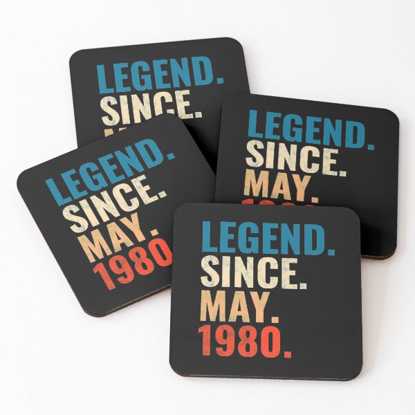 Item preview, Legend Since May 1980 Retro Vintage designed and sold by Teelogic.
