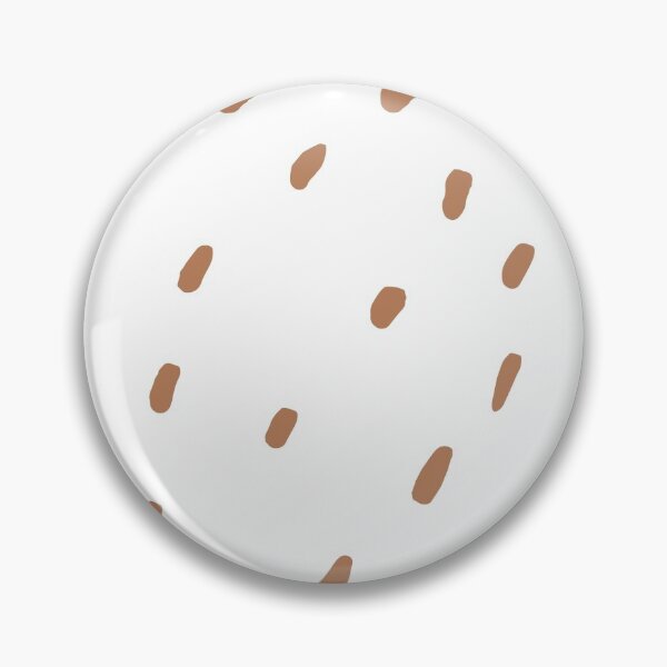 Item preview, Clay Brown and White Blot Spots Dot Pattern Pairs Diamond Vogel 2022 Popular Colour Semolina 1011 designed and sold by ColorOfTheYears.