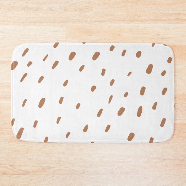 Item preview, Clay Brown and White Blot Spots Dot Pattern Pairs Diamond Vogel 2022 Popular Colour Semolina 1011 designed and sold by ColorOfTheYears.