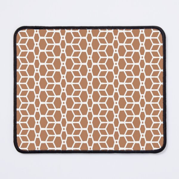 Item preview, Clay Brown and White Tessellation Pattern 4 Pairs Diamond Vogel 2022 Popular Colour Semolina 1011 designed and sold by ColorOfTheYears.