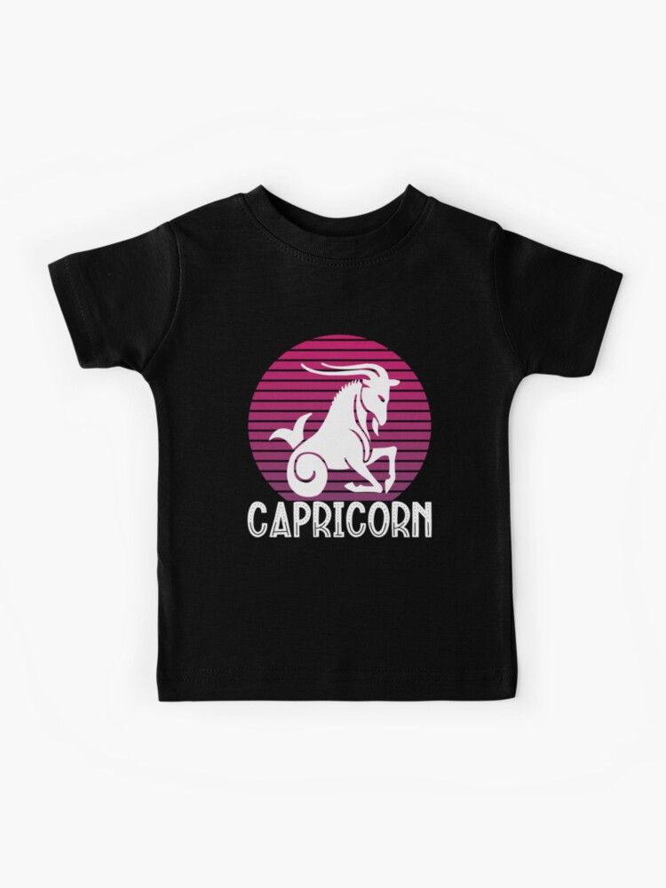 Zodiac Capricorn Born Between December 22 January 19 Kids T Shirt