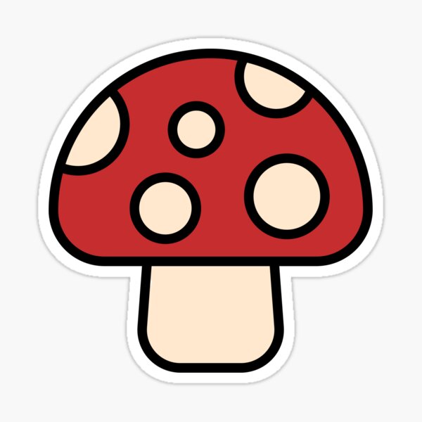 mushroom (red) (tyler’s version) (from the vault) Sticker