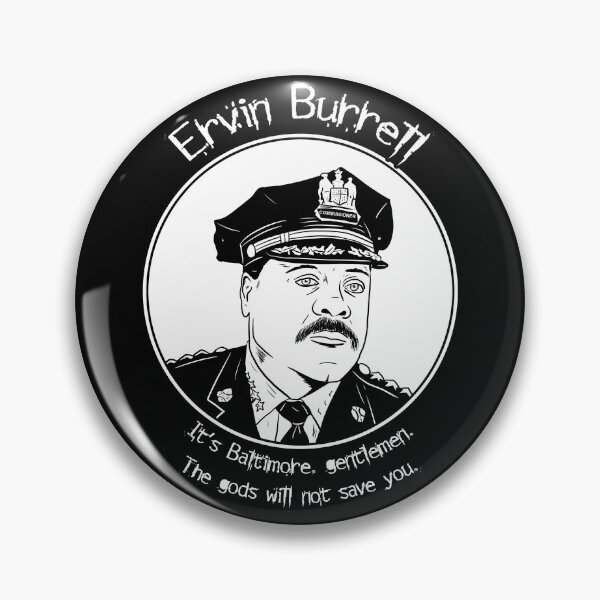 Item preview, Ervin Burrell - The Wire designed and sold by blacksnowcomics.