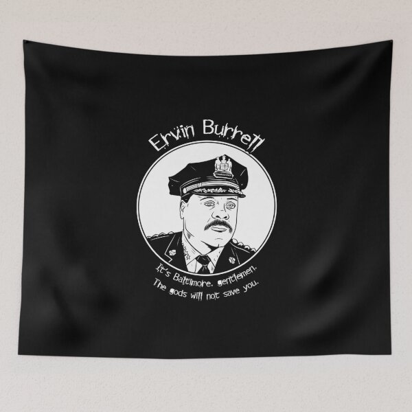 Item preview, Ervin Burrell - The Wire designed and sold by blacksnowcomics.