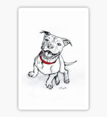 Happy Staffie Sticker