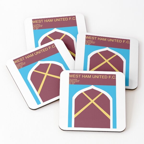 Item preview, W e s t H a m U n i t e d Geometric Minimal Design designed and sold by ShopBensNook.