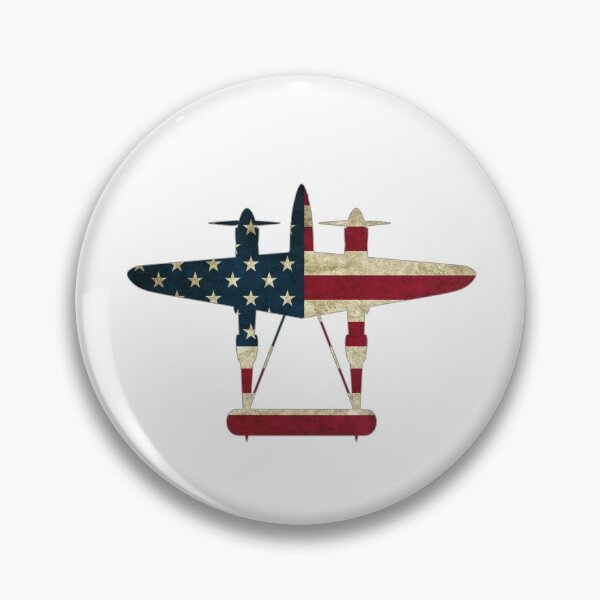 Item preview, Vintage Warbird P38 Lightning USA Patriotic designed and sold by stearman.