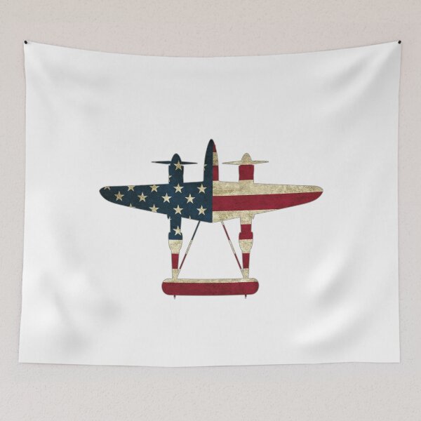 Item preview, Vintage Warbird P38 Lightning USA Patriotic designed and sold by stearman.