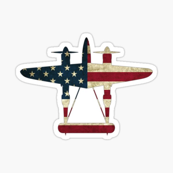 Item preview, Vintage Warbird P38 Lightning USA Patriotic designed and sold by stearman.