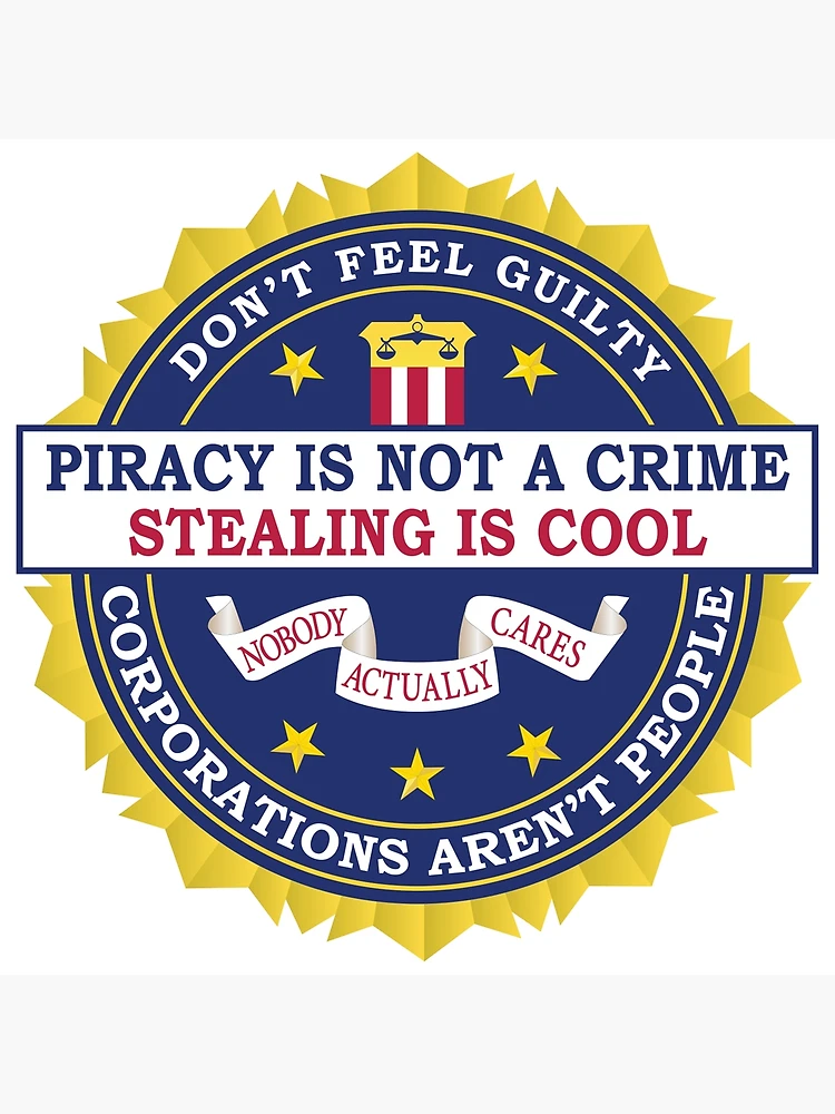 FBI Anti-Anti-Piracy&quot; Poster for Sale by jacby | Redbubble