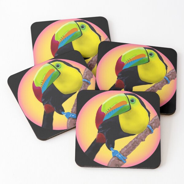Item preview, colorful toucan bird hand painted  designed and sold by meh4u2.