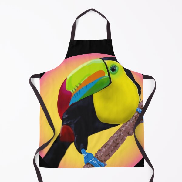 Item preview, colorful toucan bird hand painted designed and sold by meh4u2.