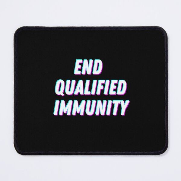 Item preview, End Qualified Immunity (holographic) designed and sold by houseplantbabe.