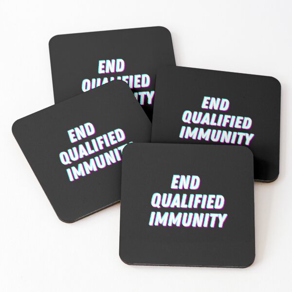 Item preview, End Qualified Immunity (holographic) designed and sold by houseplantbabe.