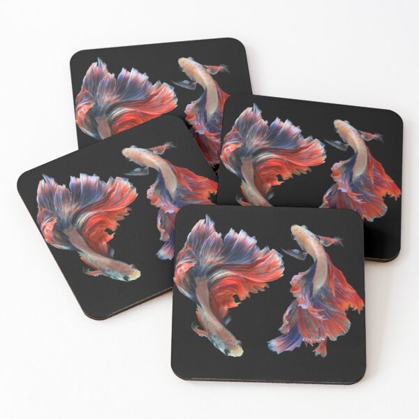 Item preview, 2 Betta Fish Red and blue designed and sold by SillyFun.