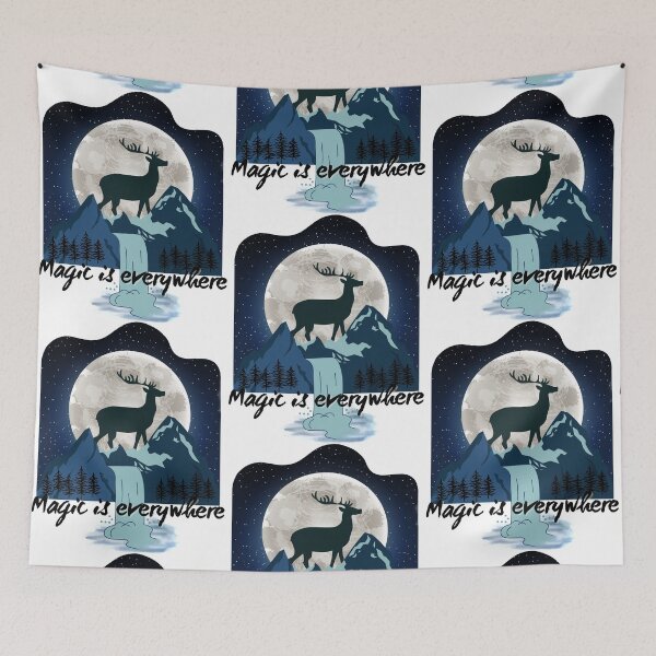 Item preview, Majestic Deer In a Magical Forest- Magic Is Everywhere designed and sold by Reelippy.