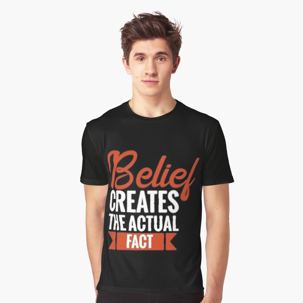 Ingen bryder ud Atlantic Belief Creates Actual Fact" Essential T-Shirt for Sale by GopinathDesigns |  Redbubble