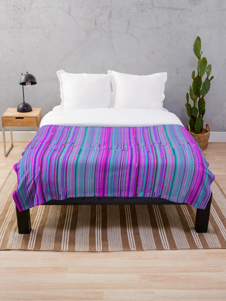 Thumbnail 1 of 6, Throw Blanket, Lines Pattern designed and sold by LRGraphics.