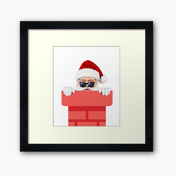 Item preview, Santa Claus peaking from the chimney designed and sold by kocakashop.